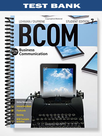 Bcom 7th edition lehman dufrene sinha pdf